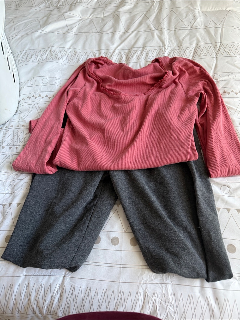 aerie Ribbed Long-Sleeve Top in Dusty Rose